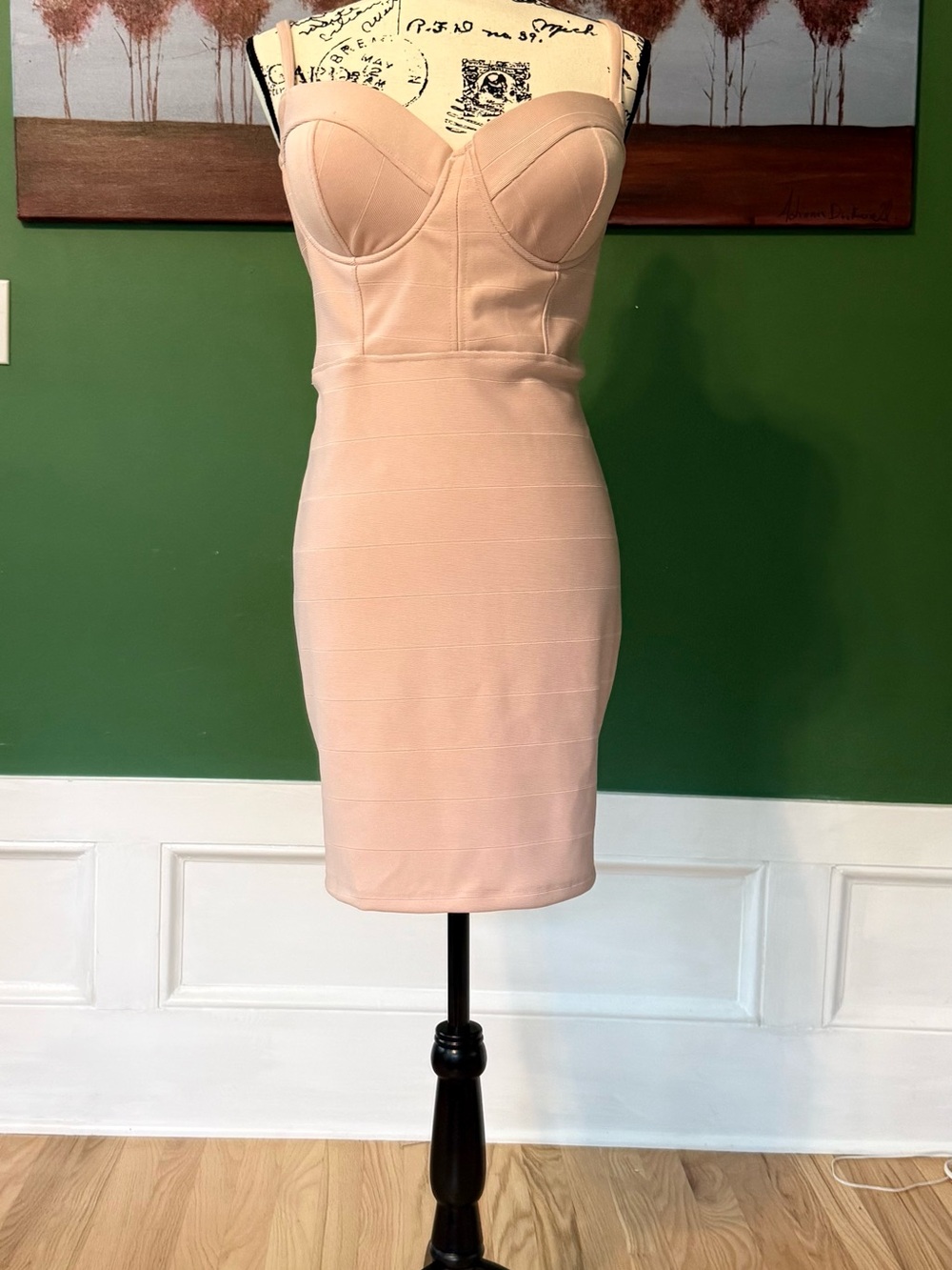 Haute Monde Dusty Pink Bandage Dress